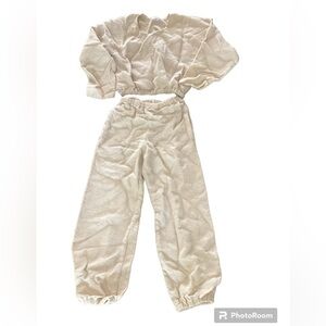 Vintage 1980s Maria Rodriguez Chicago 2 piece set Hand Knit Fiber